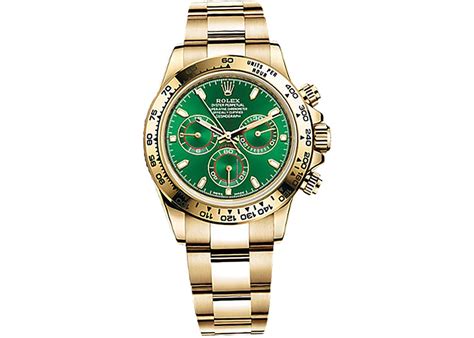 rolex gold green face daytona